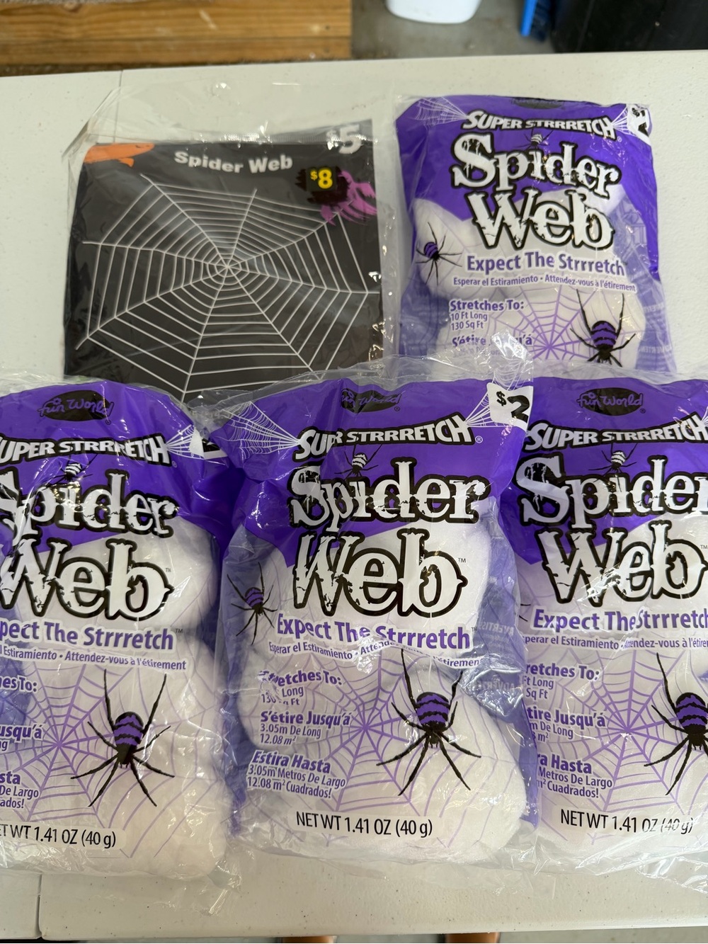 New lot of Spider Web Stretch Decorations